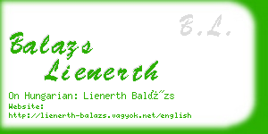 balazs lienerth business card